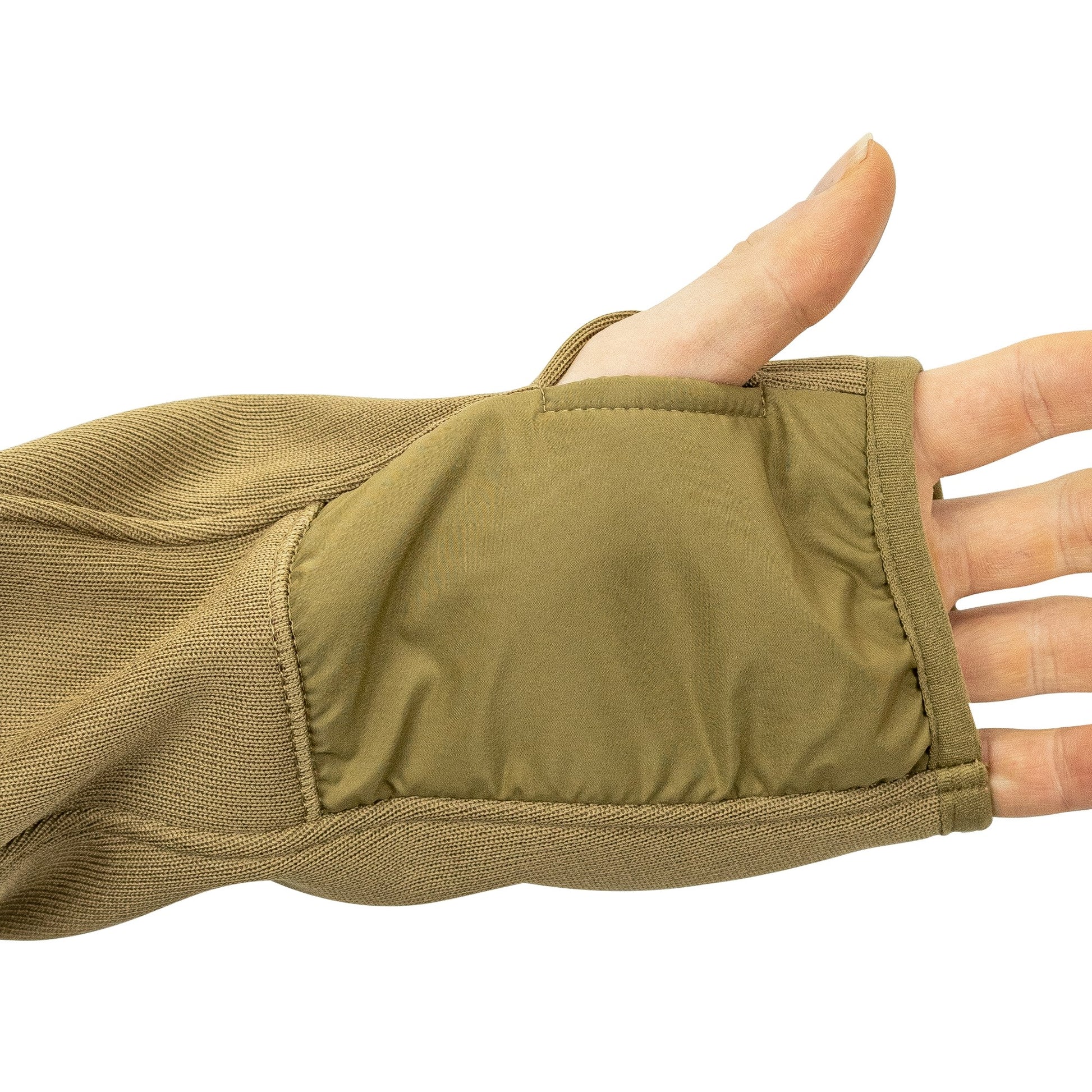 Sudadera STORM Fleece COYOTE de VIPER con capucha y paneles VELCRO