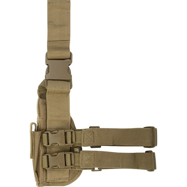 Funda pistolera táctica para muslo en camuflaje para diestros