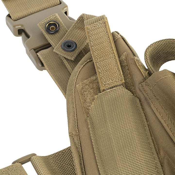 Funda pistolera táctica para muslo en camuflaje para diestros