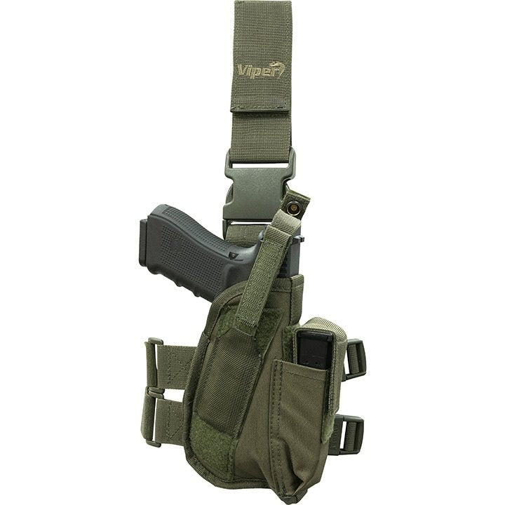 Funda para pistola táctica muslera negra, imagen del producto