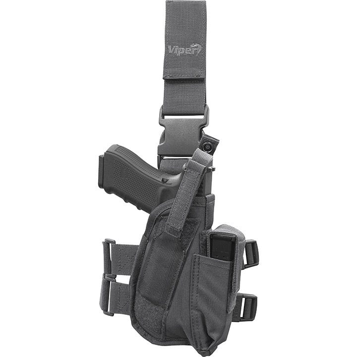 Funda pistolera táctica para muslo en camuflaje para diestros