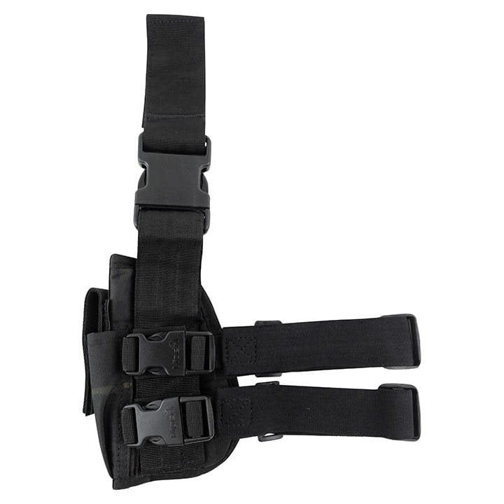 Funda pistolera táctica para muslo en camuflaje para diestros