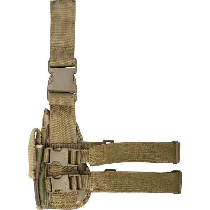 Funda pistolera táctica para muslo en camuflaje para diestros