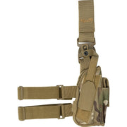 Funda pistolera táctica para muslo en camuflaje para diestros