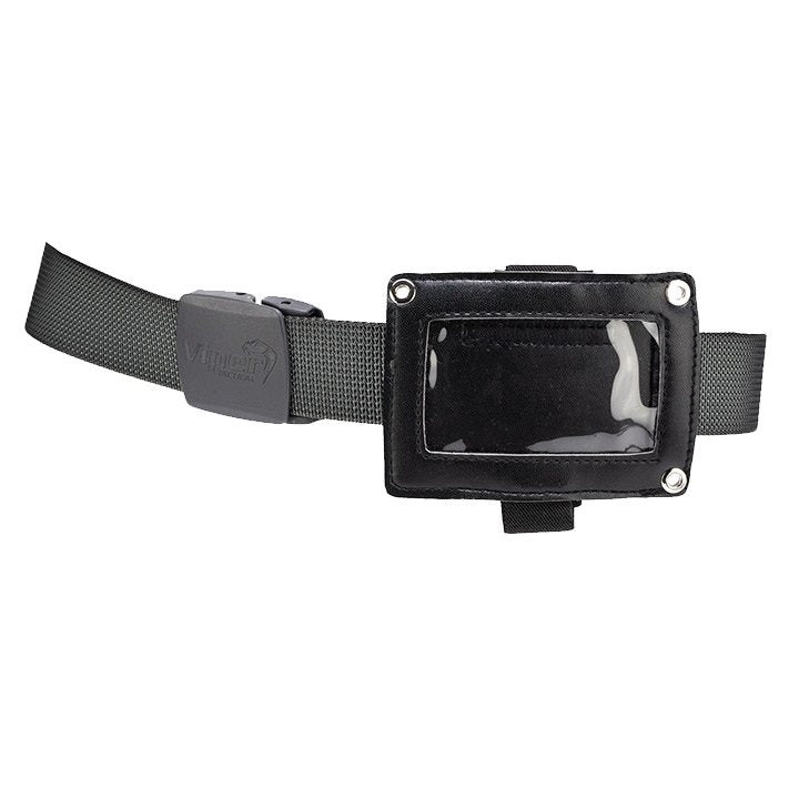 Funda para tarjeta de identificación negra VIPER con cordón desmontable, medidas aprox. 11 x 8 cm