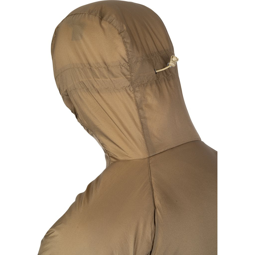 Chaqueta de invierno FRONTIER Dark Coyote en nylon transpirable con acabado repelente al agua