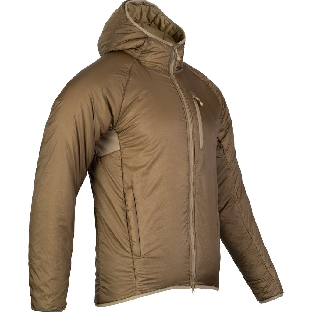 Chaqueta de invierno FRONTIER Dark Coyote en nylon transpirable con acabado repelente al agua