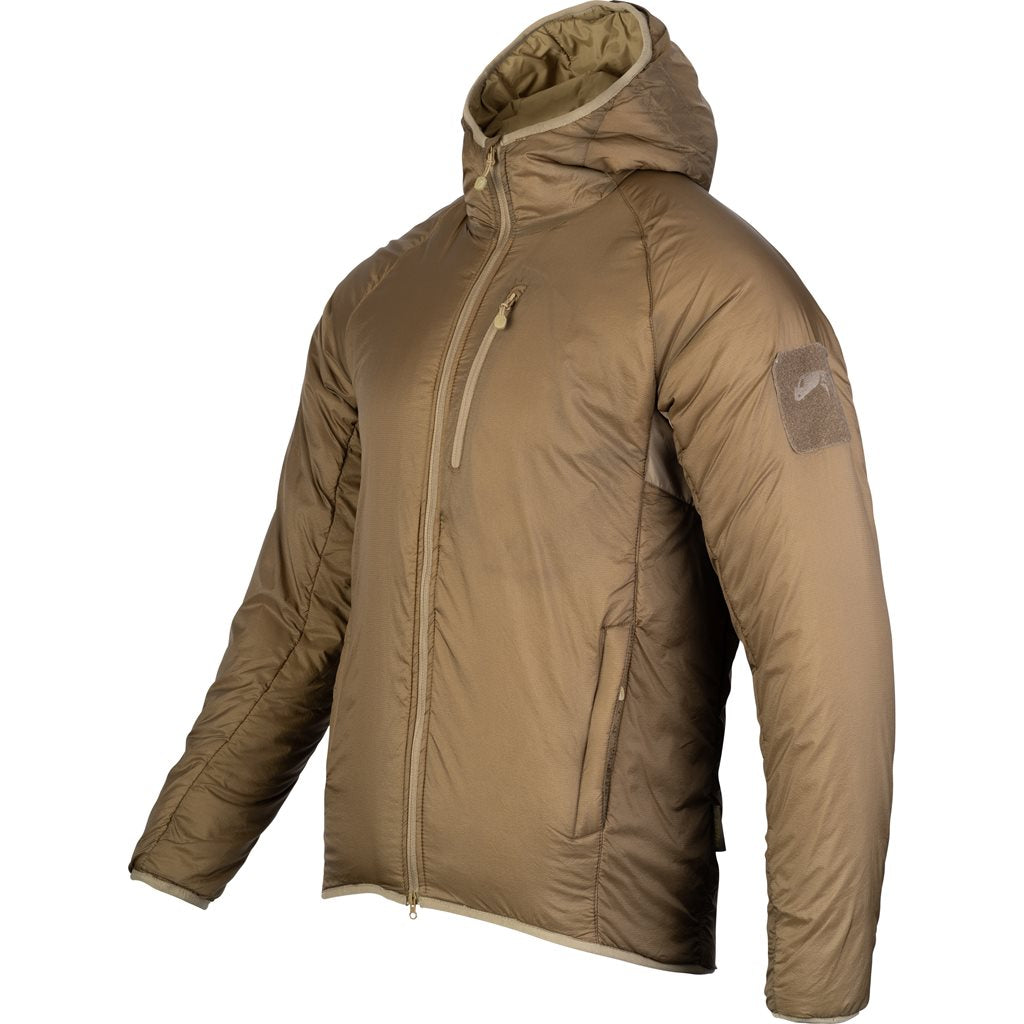 Chaqueta de invierno FRONTIER Dark Coyote en nylon transpirable con acabado repelente al agua