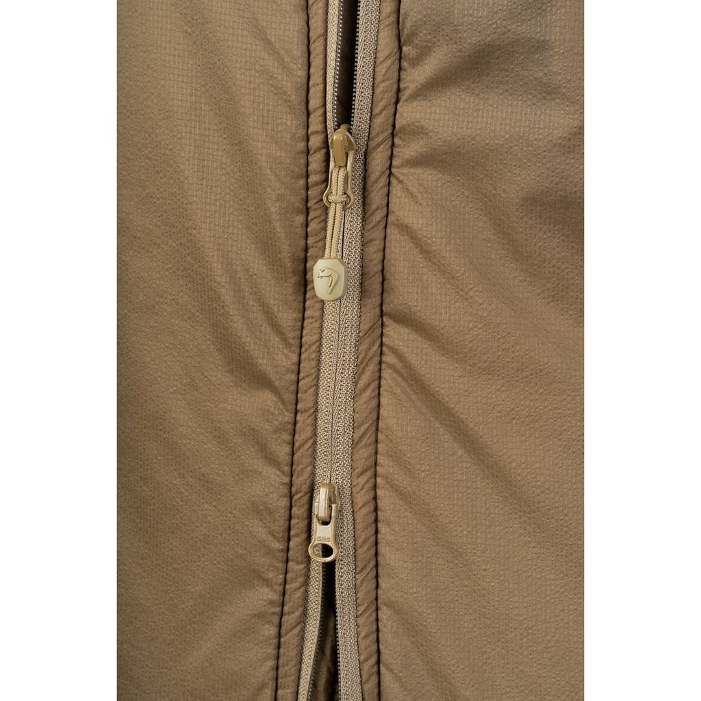 Chaqueta de invierno FRONTIER Dark Coyote en nylon transpirable con acabado repelente al agua