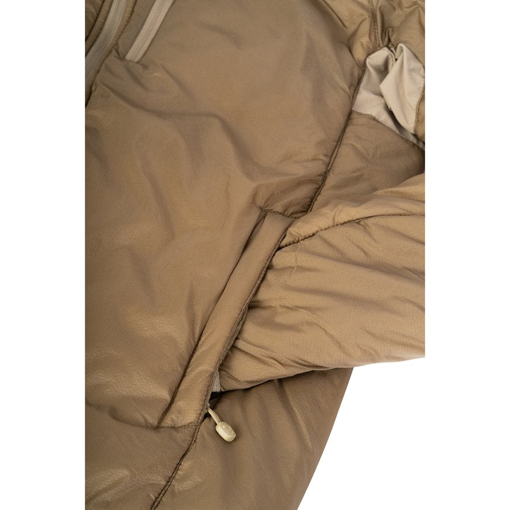 Chaqueta de invierno FRONTIER Dark Coyote en nylon transpirable con acabado repelente al agua