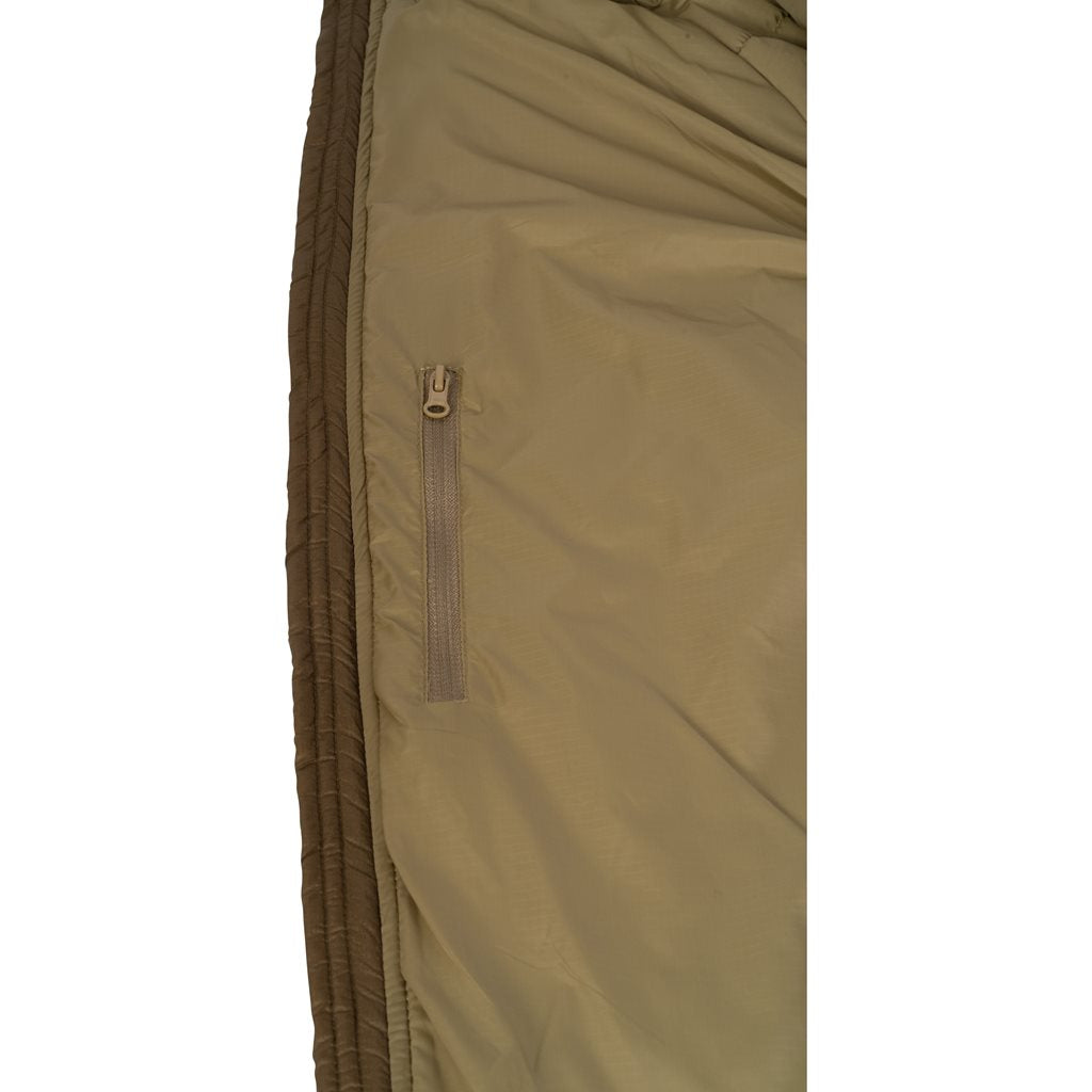 Chaqueta de invierno FRONTIER Dark Coyote en nylon transpirable con acabado repelente al agua