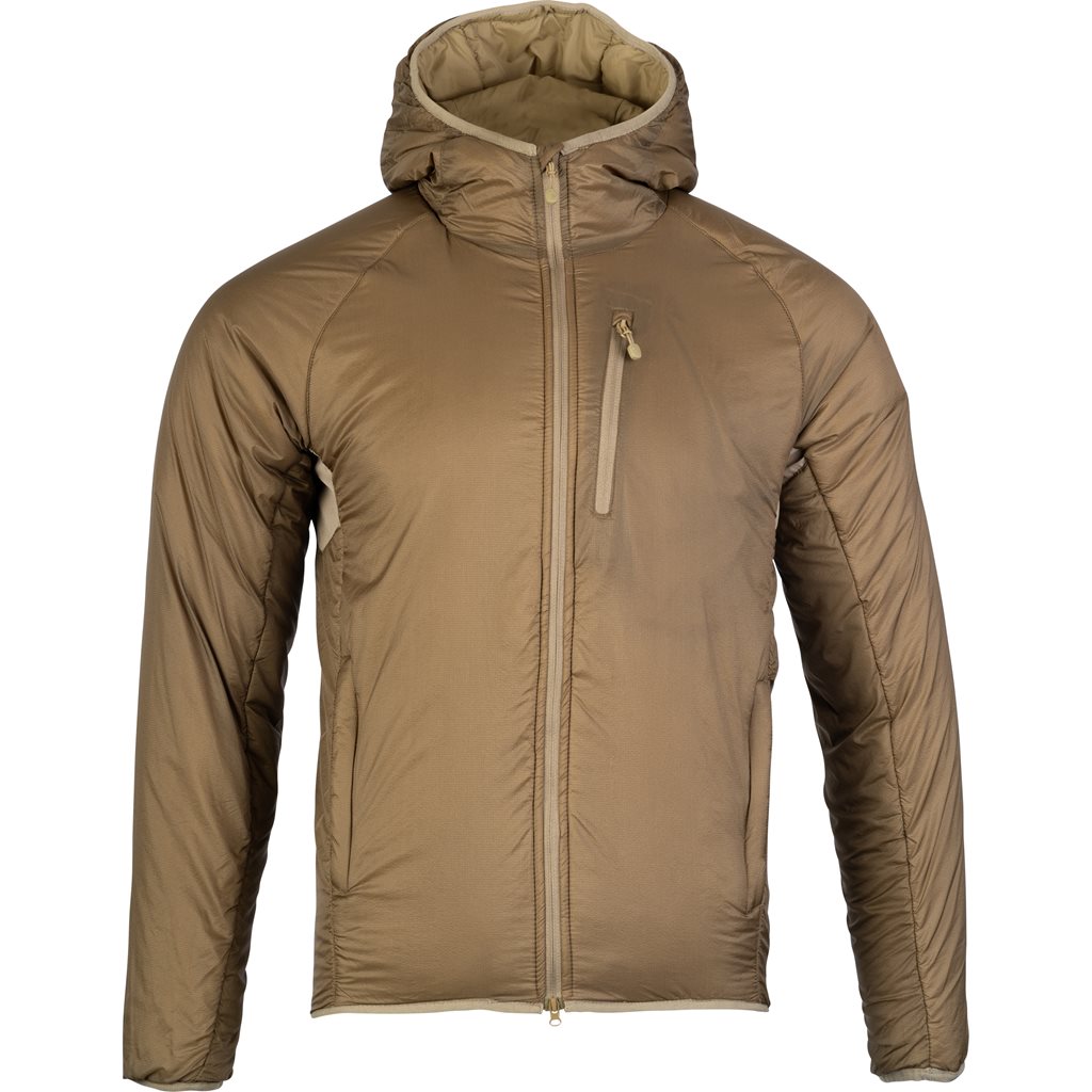 Chaqueta de invierno FRONTIER Dark Coyote en nylon transpirable con acabado repelente al agua
