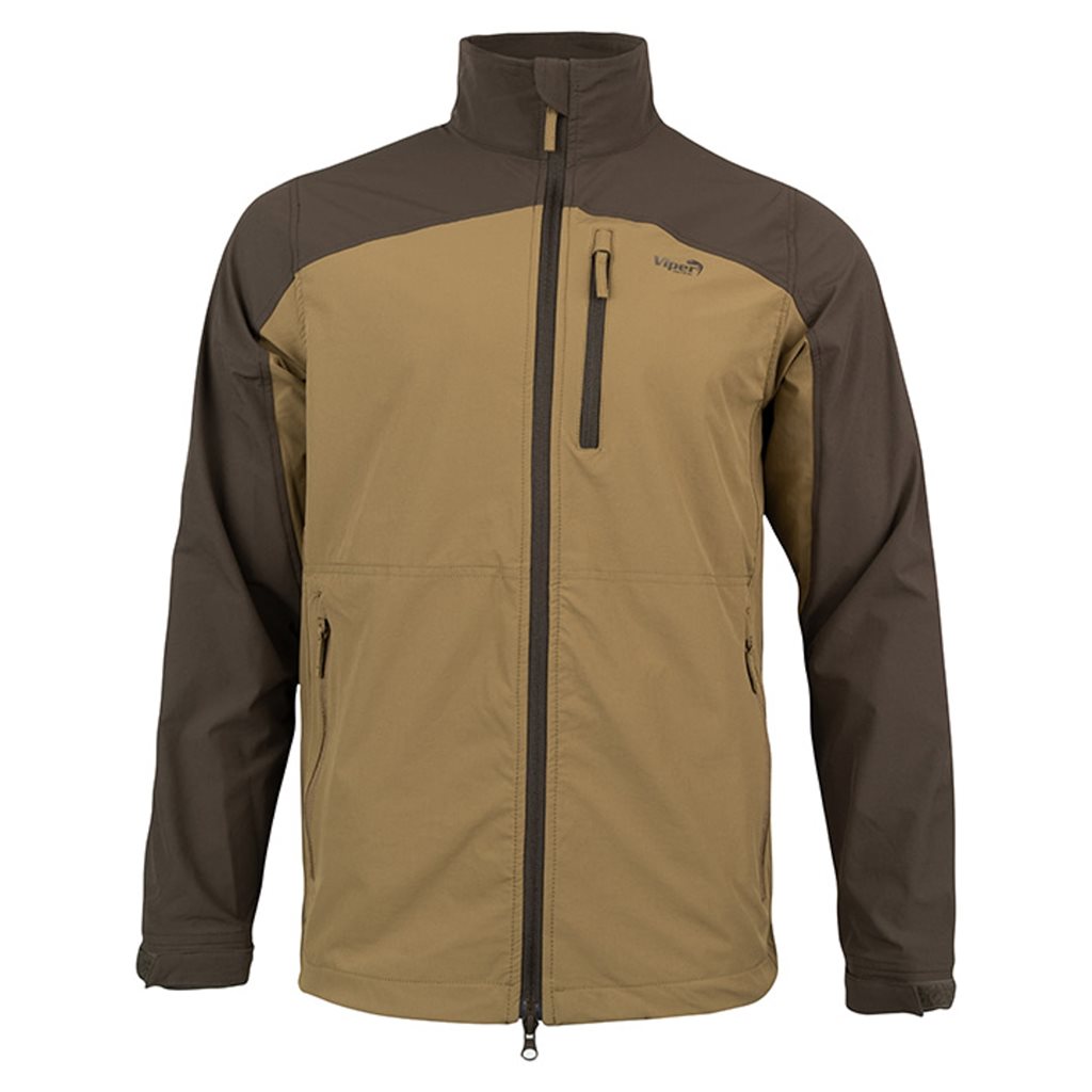 Chaqueta softshell ligera COYOTE, transpirable y elástica en cuatro direcciones