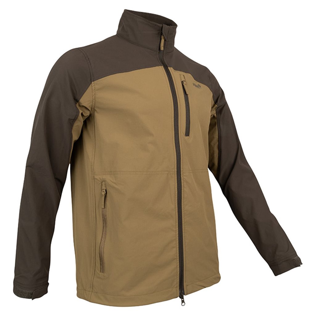 Chaqueta softshell ligera COYOTE, transpirable y elástica en cuatro direcciones