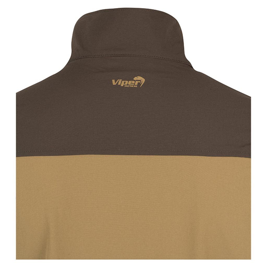 Chaqueta softshell ligera COYOTE, transpirable y elástica en cuatro direcciones
