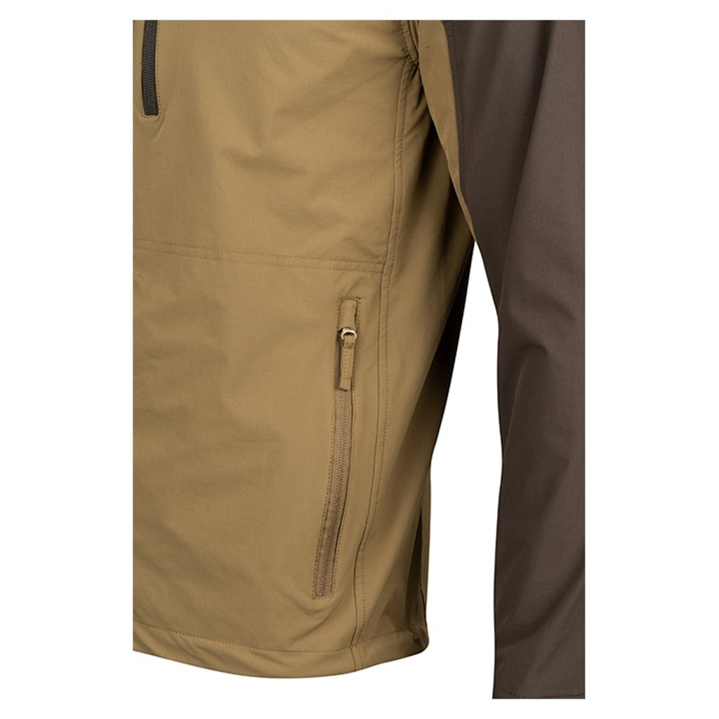 Chaqueta softshell ligera COYOTE, transpirable y elástica en cuatro direcciones