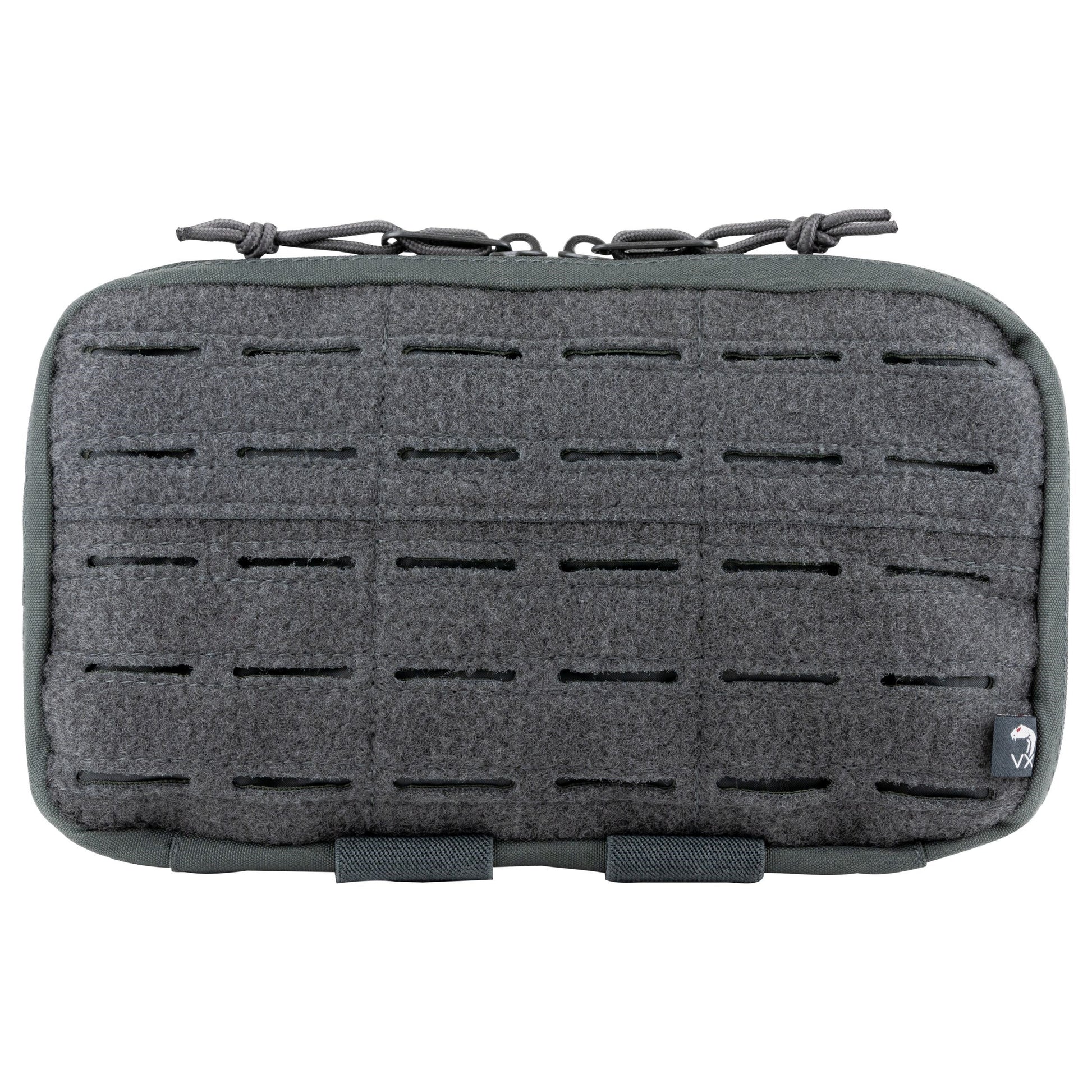 Funda VX COYOTE de Viper mostrando anclajes MOLLE/PALS exterior e interior y solapa administrativa desmontable