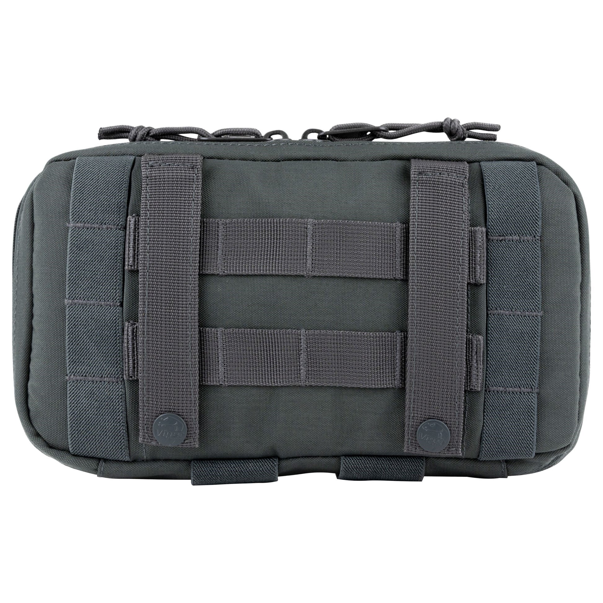 Funda VX COYOTE de Viper mostrando anclajes MOLLE/PALS exterior e interior y solapa administrativa desmontable