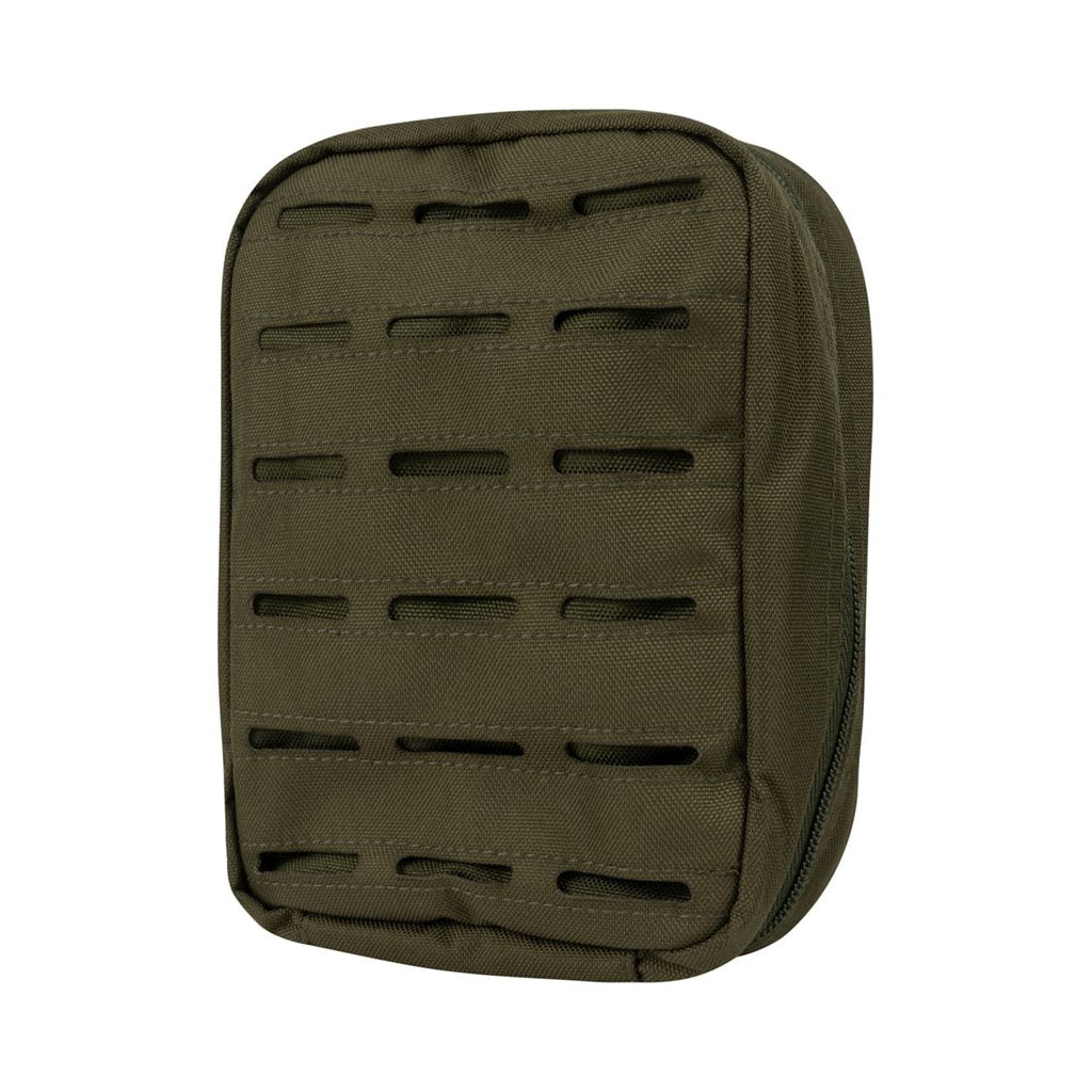 Funda LAZER utilitaria verde con sistema MOLLE, tamaño medio