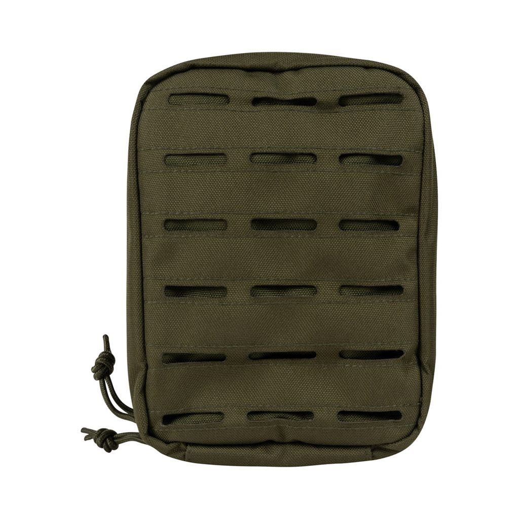 Funda LAZER utilitaria verde con sistema MOLLE, tamaño medio
