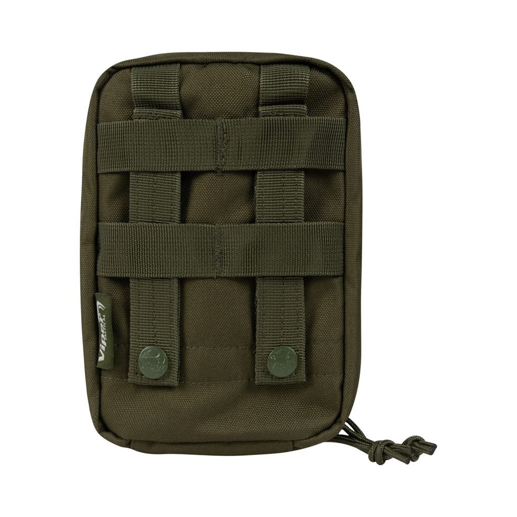 Funda LAZER utilitaria verde con sistema MOLLE, tamaño medio