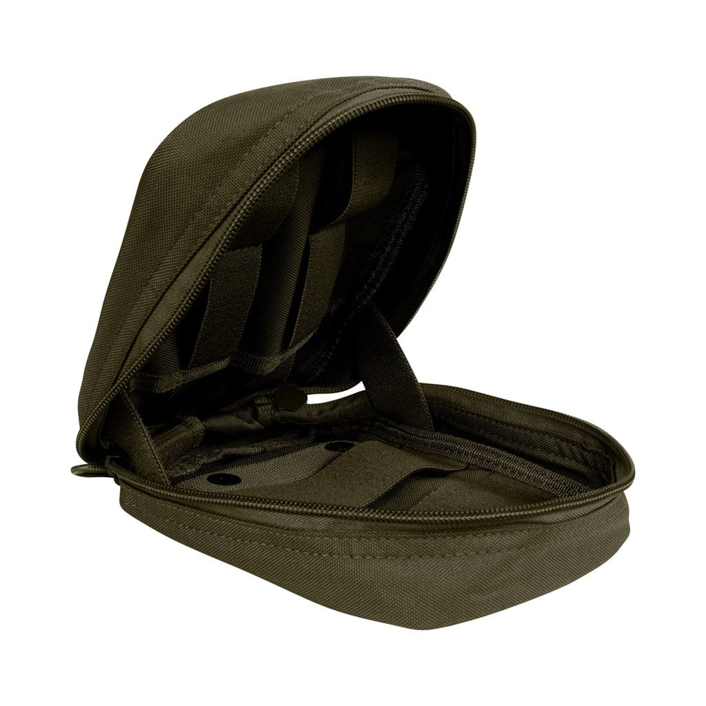 Funda LAZER utilitaria verde con sistema MOLLE, tamaño medio