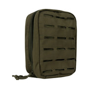 Funda LAZER utilitaria verde con sistema MOLLE, tamaño medio