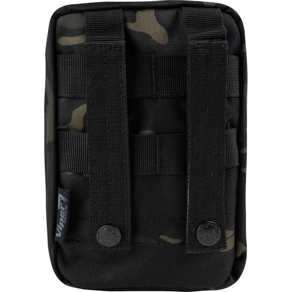 Funda LAZER utilitaria verde con sistema MOLLE, tamaño medio
