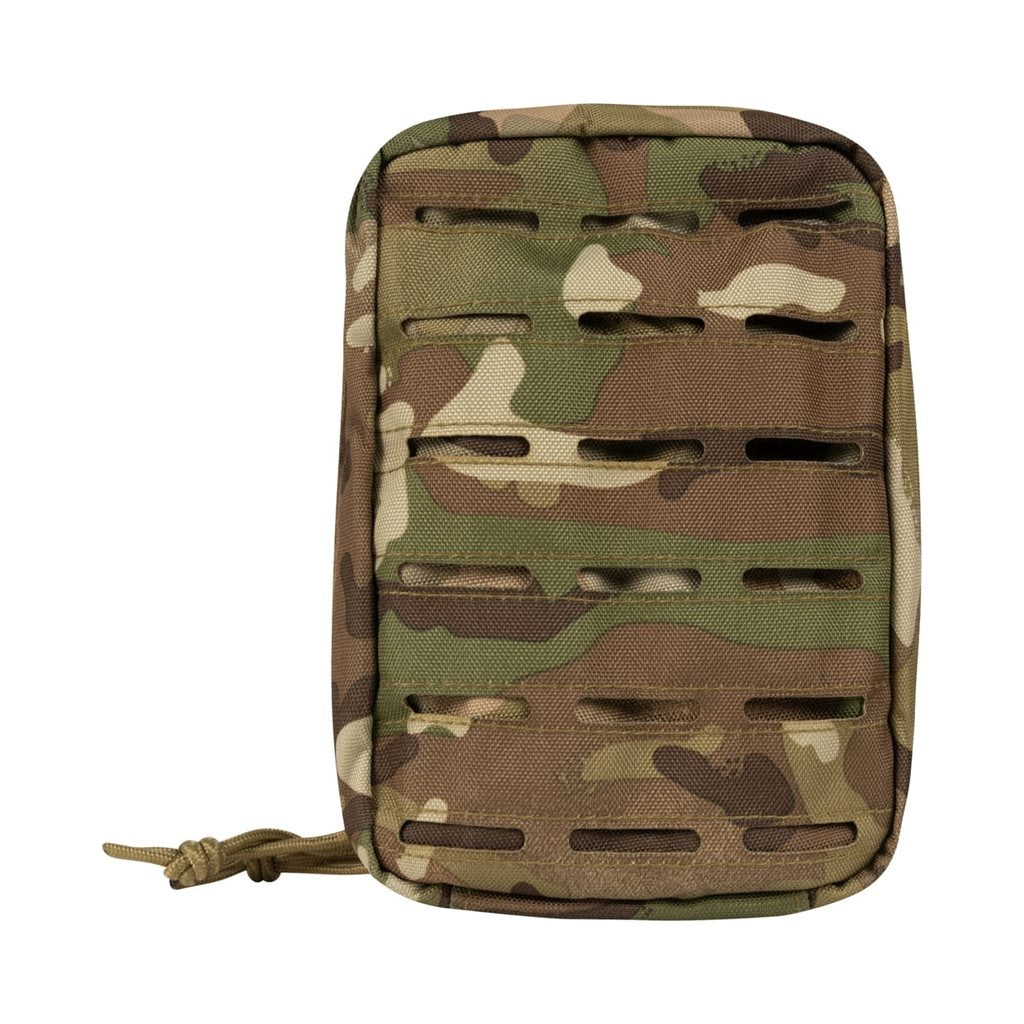 Funda LAZER utilitaria verde con sistema MOLLE, tamaño medio