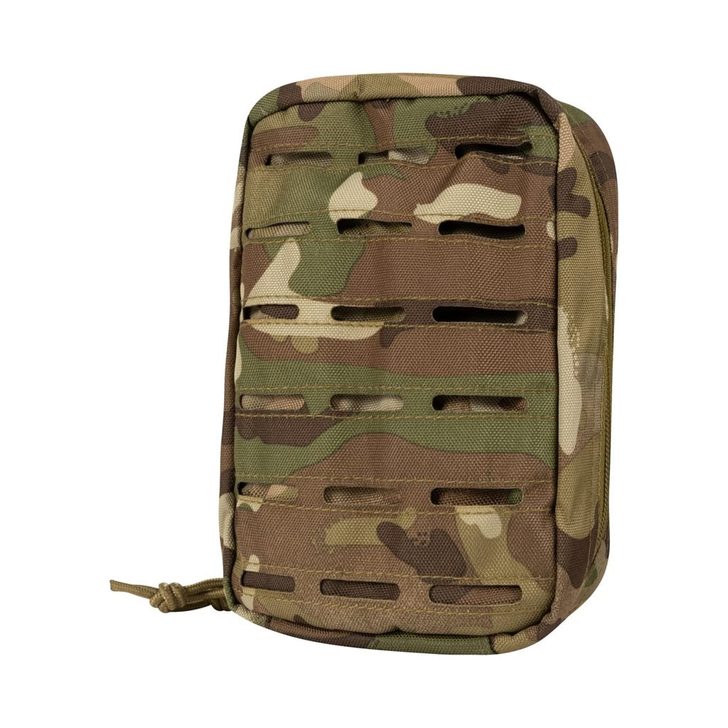 Funda LAZER utilitaria verde con sistema MOLLE, tamaño medio