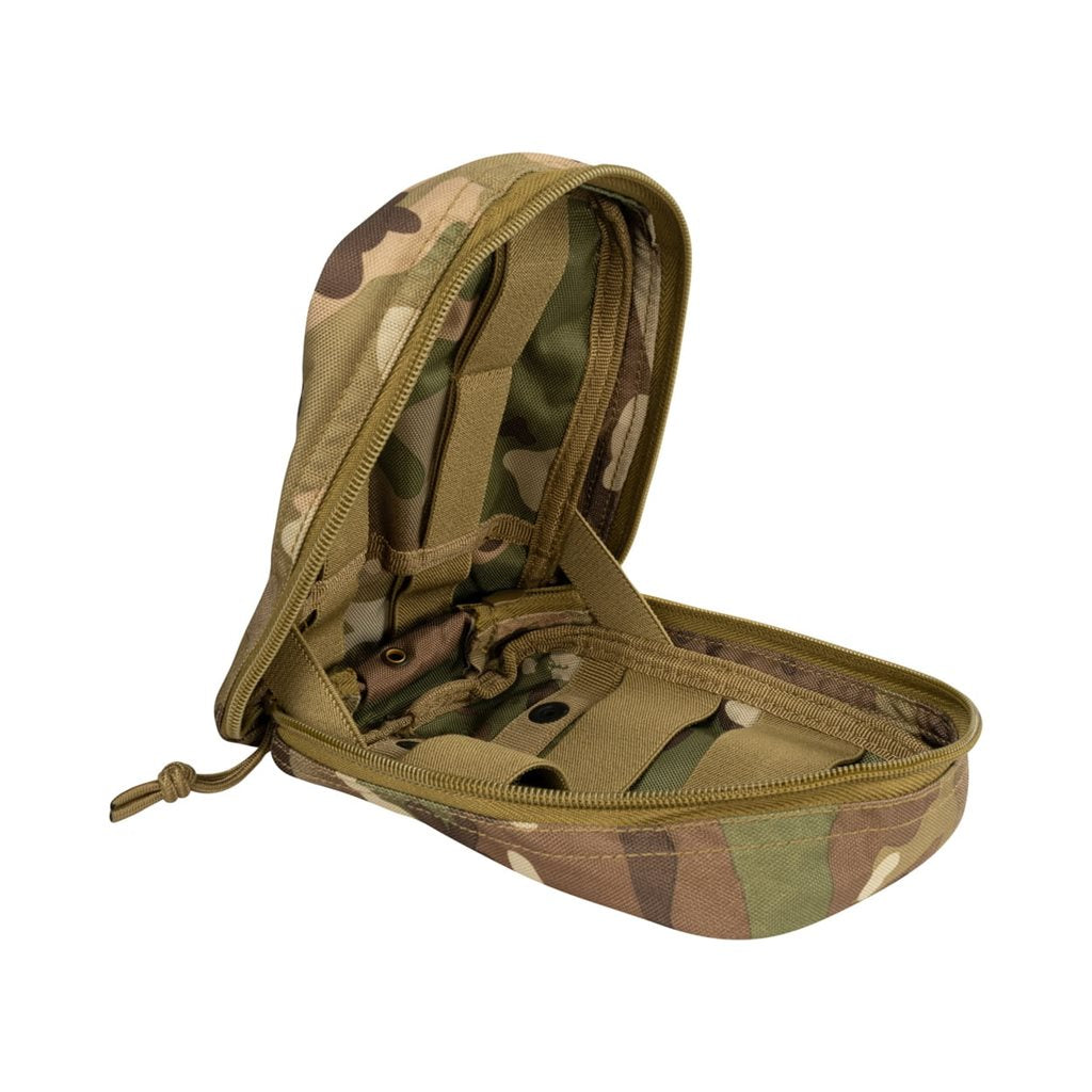 Funda LAZER utilitaria verde con sistema MOLLE, tamaño medio