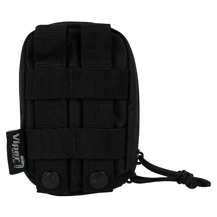 Funda LAZER utilitaria pequeña negra con sistema de fijación MOLLE