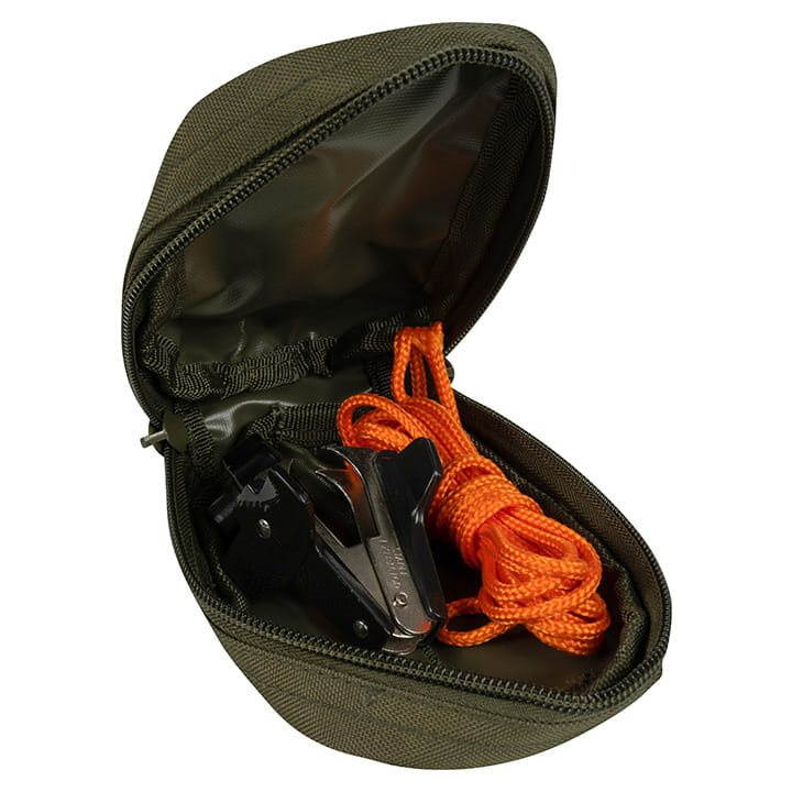 Funda LAZER utilitaria pequeña negra con sistema de fijación MOLLE