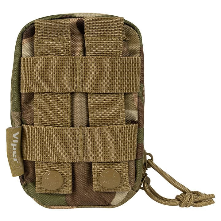 Funda LAZER utilitaria pequeña negra con sistema de fijación MOLLE