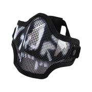 Máscara protectora CROSSTEEL con calavera para airsoft, ligera y transpirable