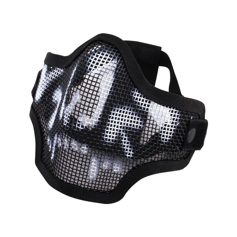 Máscara protectora CROSSTEEL con calavera para airsoft, ligera y transpirable