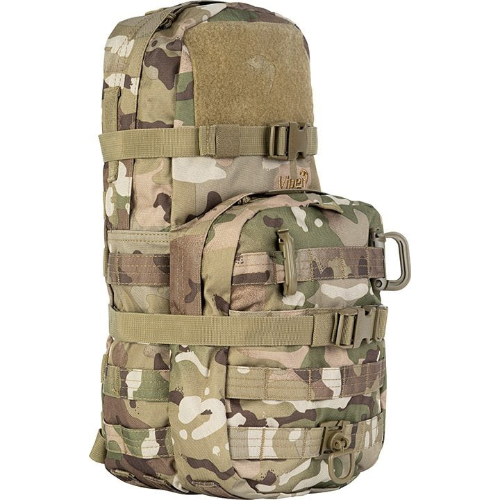 Mochila VIPER ONE DAY 14 l modular en negro, vista frontal