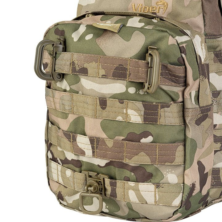 Mochila VIPER ONE DAY 14 l modular en negro, vista frontal