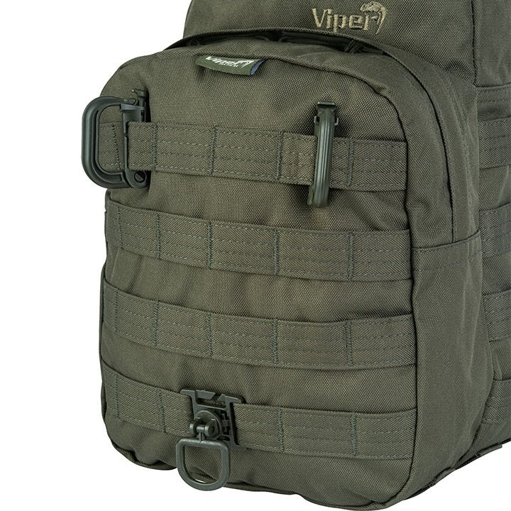 Mochila VIPER ONE DAY 14 l modular en negro, vista frontal