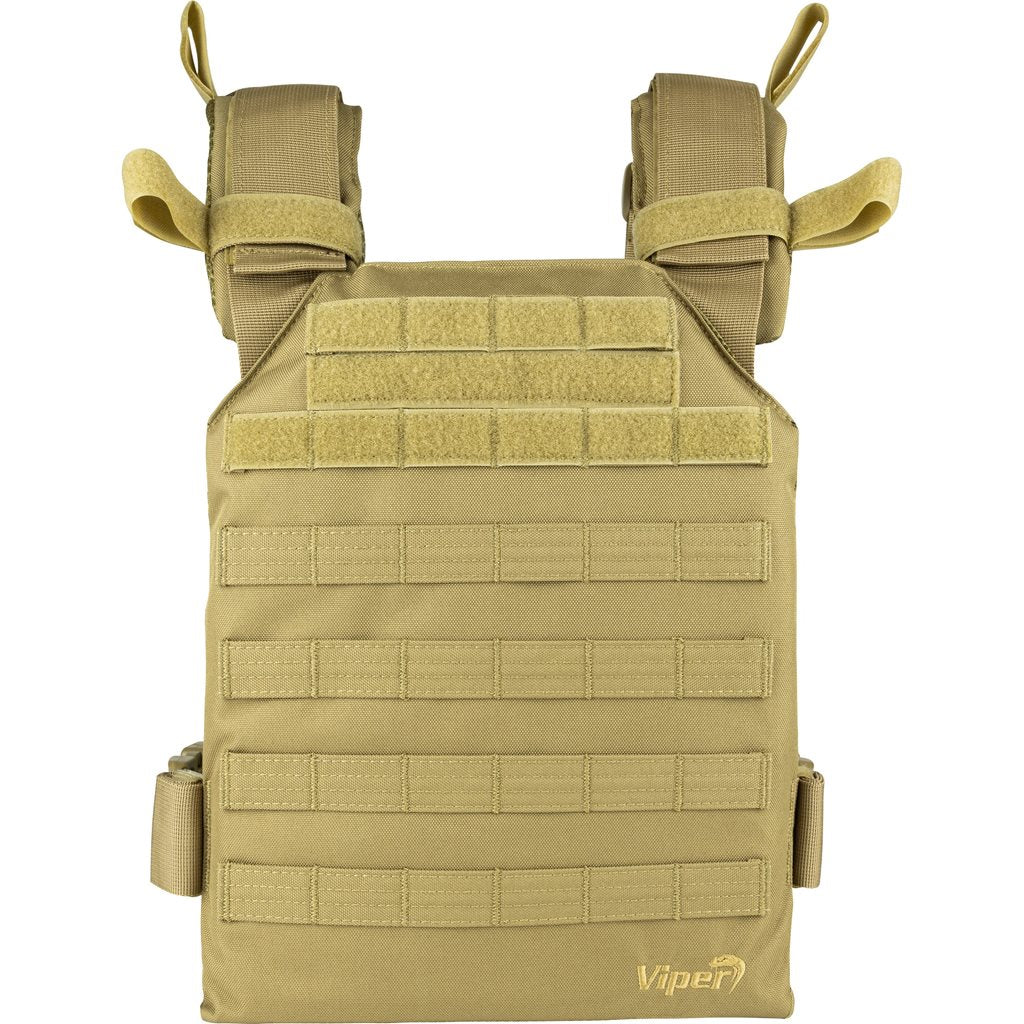 Vesta Portaplacas Elite Carrier Negro en 600D Cordura, modular frontal y trasero