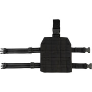 Panel muslera ELITE negro en 600D CORDURA, con cierres FASTEX, correas de ajuste y sistema PALS visible