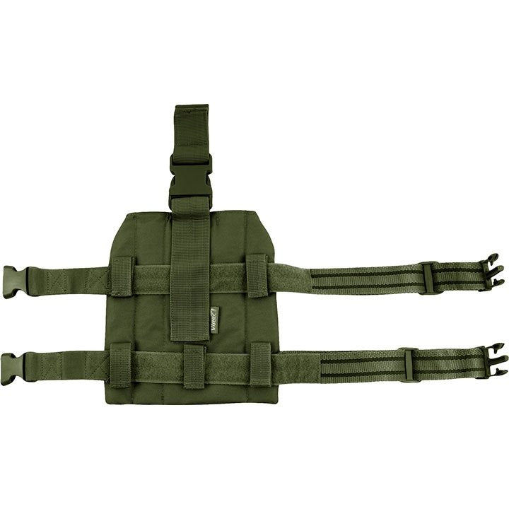 Panel muslera ELITE negro en 600D CORDURA, con cierres FASTEX, correas de ajuste y sistema PALS visible