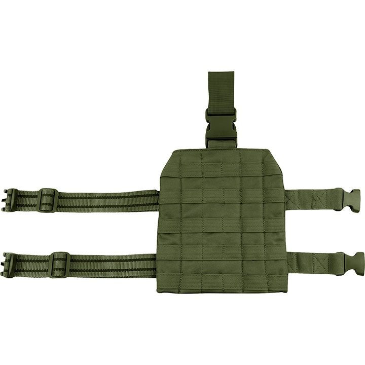 Panel muslera ELITE negro en 600D CORDURA, con cierres FASTEX, correas de ajuste y sistema PALS visible