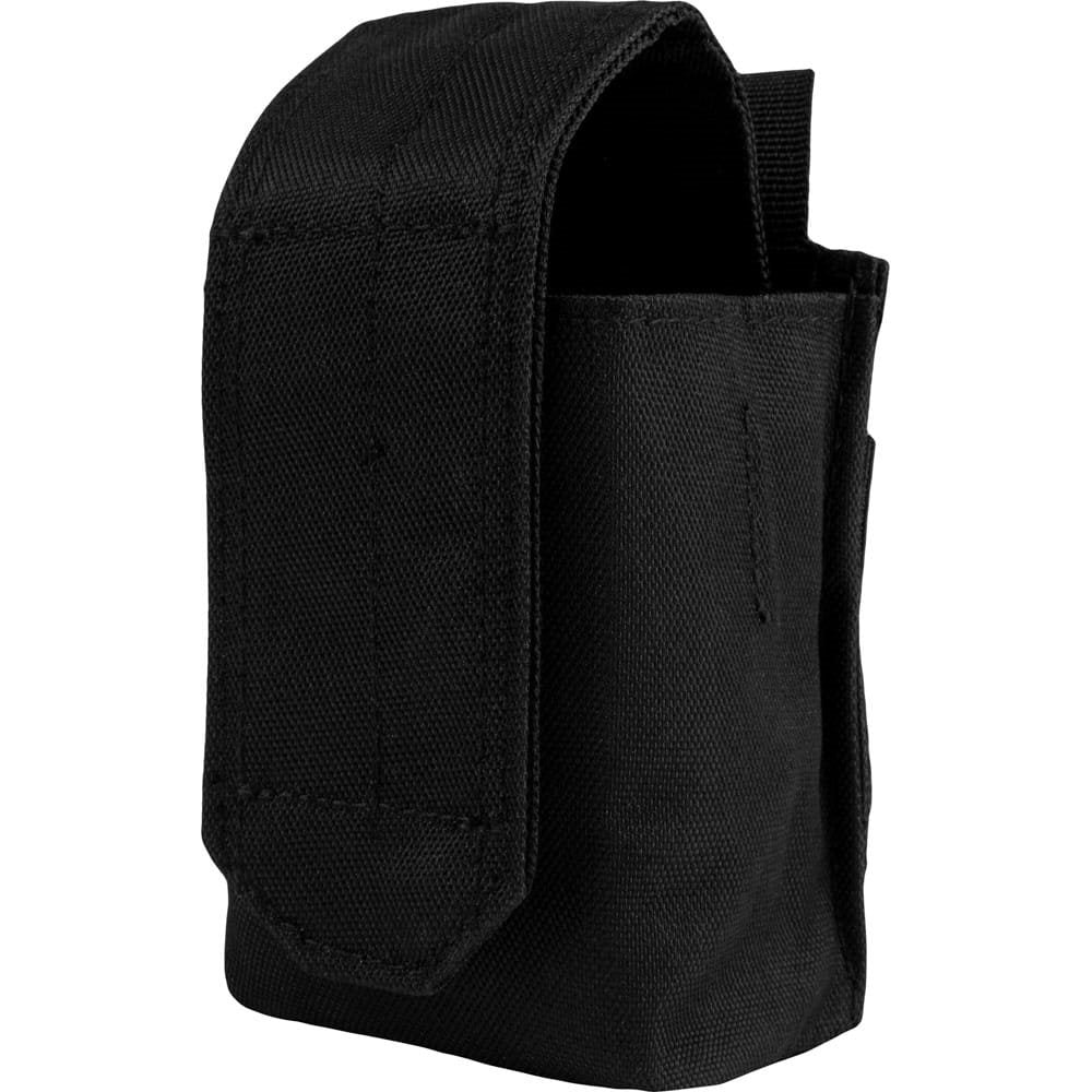 Bolsa para granada negra VMGP10BLK en 600D CORDURA con sistema PALS y cierre de velcro