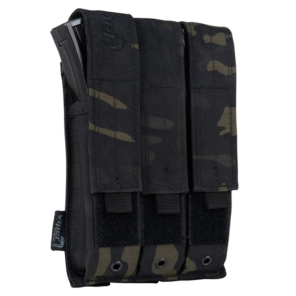 Funda para 3 cargadores MP5 Coyote en Cordura 600D con sistema PALS y cierre de velcro