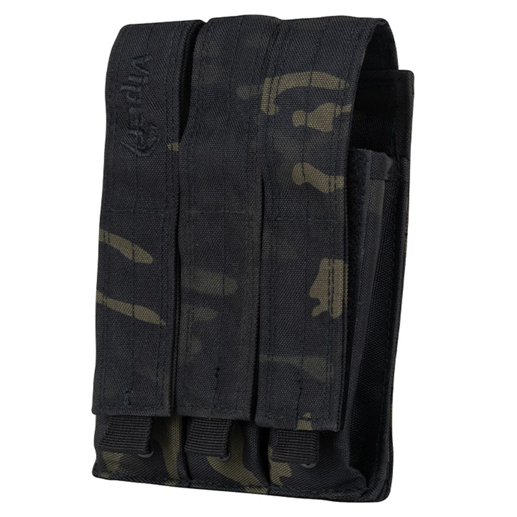 Funda para 3 cargadores MP5 Coyote en Cordura 600D con sistema PALS y cierre de velcro