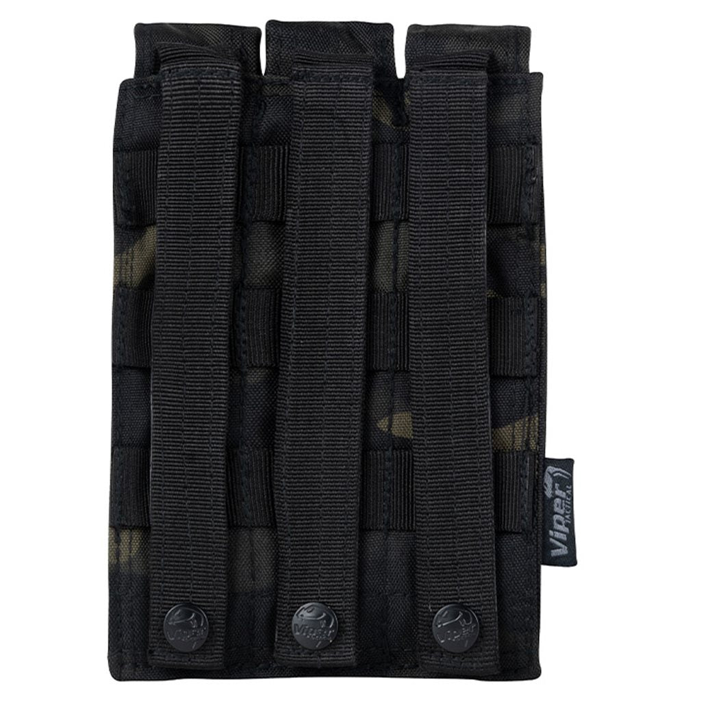 Funda para 3 cargadores MP5 Coyote en Cordura 600D con sistema PALS y cierre de velcro
