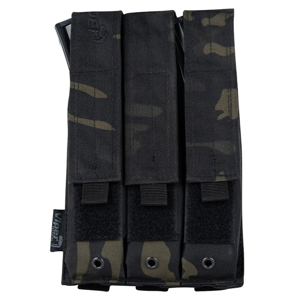 Funda para 3 cargadores MP5 Coyote en Cordura 600D con sistema PALS y cierre de velcro