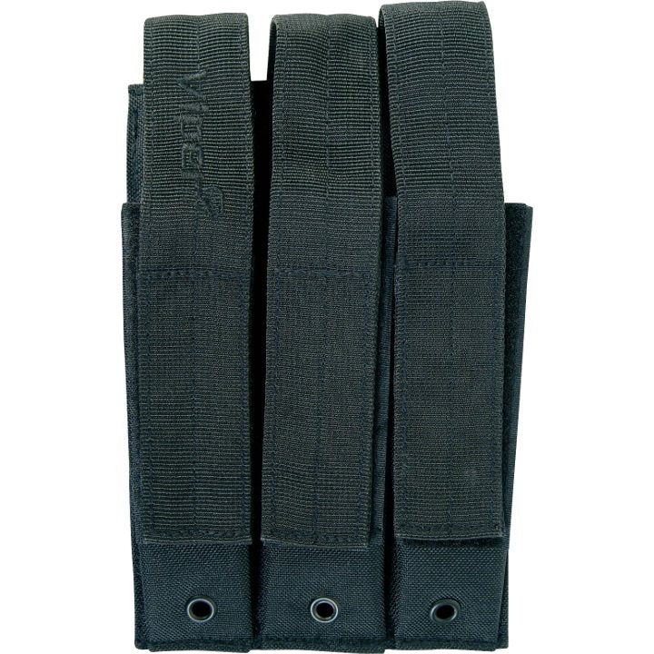 Funda para 3 cargadores MP5 negra en material 600D Cordura