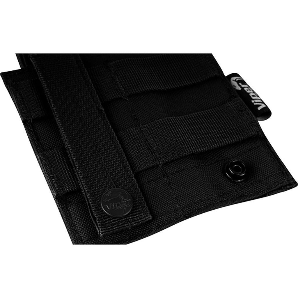 Funda para 2 cargadores de pistola negra VIPER UK, 600D Cordura, cierre de velcro y sistema PALS